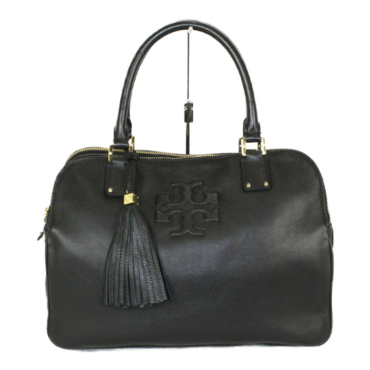楽天市場】TORY BURCH トリーバーチ ハンドバッグ ブラック 黒 レザー  