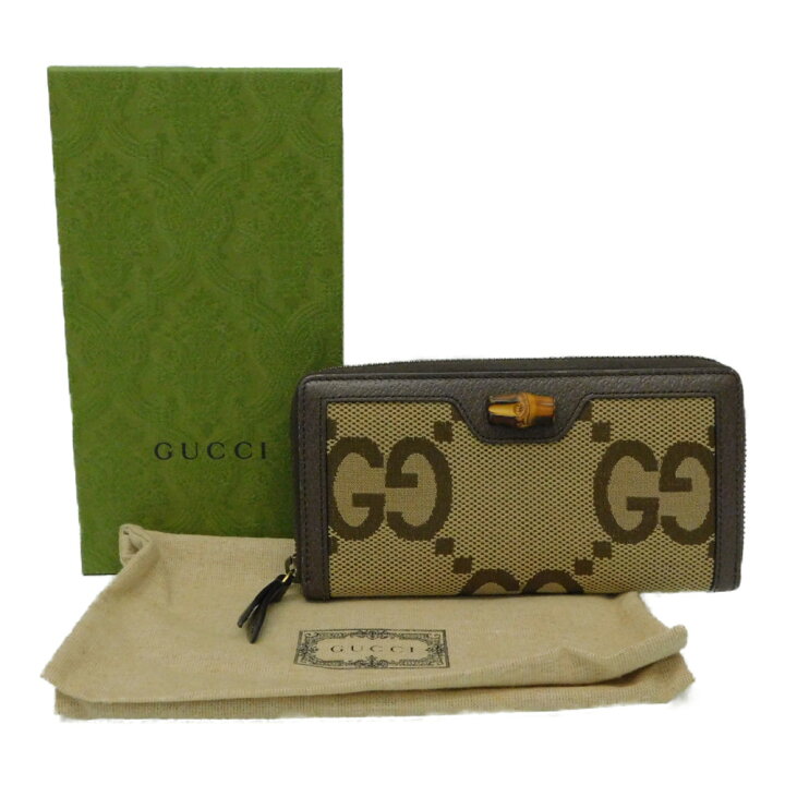 楽天市場】 GUCCI グッチ 658634 ジャンボGGウォレット ブラウン 茶  