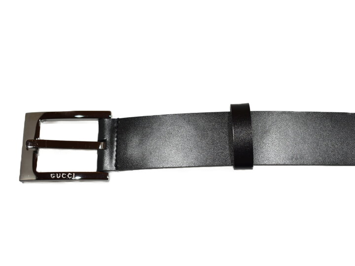 楽天市場】GUCCI グッチ レザーベルト 90617 ブラック系 メンズ  
