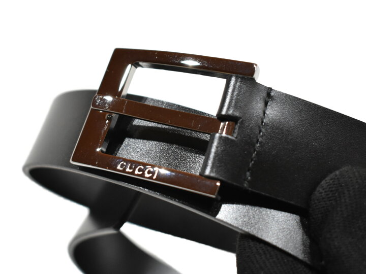 楽天市場】GUCCI グッチ レザーベルト 90617 ブラック系 メンズ  