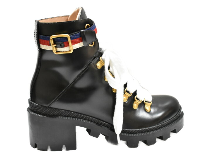 楽天市場】【中古品】GUCCIアンクルレザーブーツ 481156 