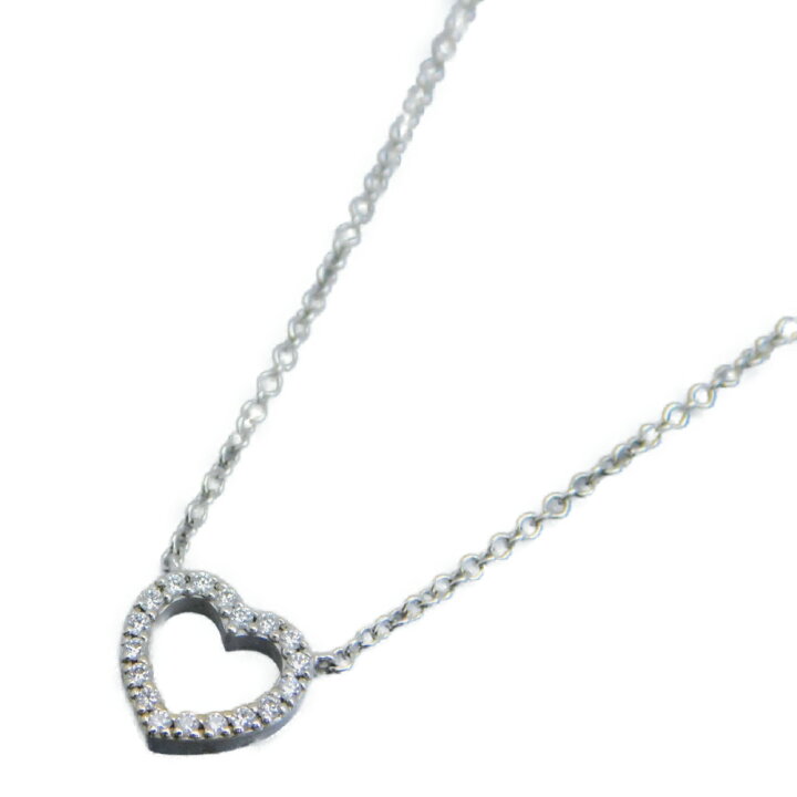 楽天市場】Tiffany＆CO. ティファニー メトロハートネックレス K18WG 