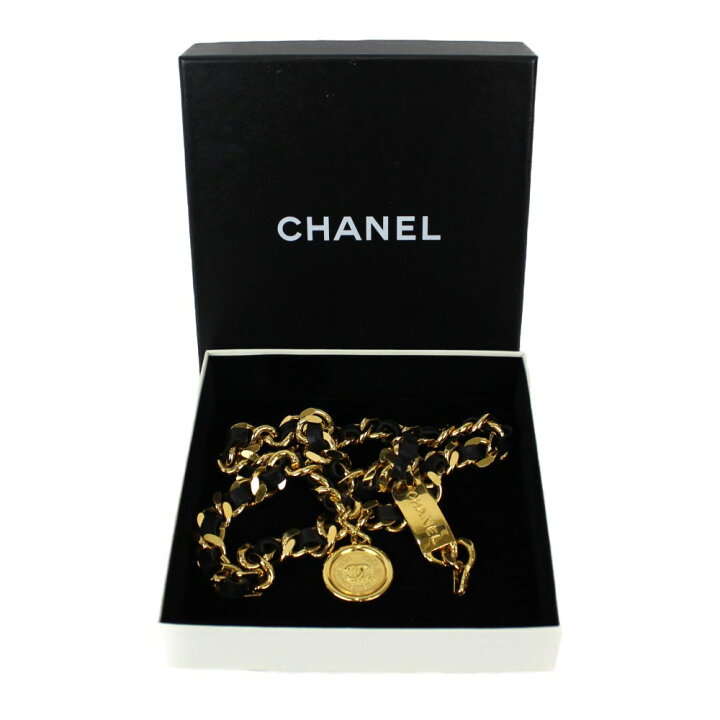 CHANEL ゴールド チェーンベルト 箱付き
