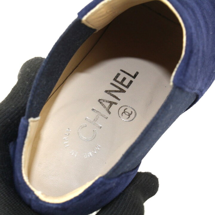楽天市場】CHANEL シャネル ココマーク サイドゴア ショートブーツ 