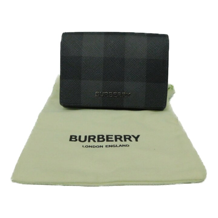 楽天市場】【布袋あり】BURBERRY バーバリー 三つ折り財布 コンパクト 
