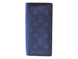 LOUIS　VUITTON　ルイヴィトン　ポルトフォイユ・ブラザ　M30297　タイガラマ　ブルー　コーティングキャンバス　レザー　モノグラム×タイガ　長財布　メンズ 【中古】松山朝生田店
