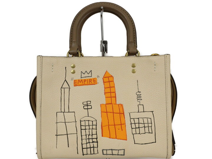 楽天市場】COACH コーチ ハンドバッグ 6887 バスキアコラボ アイボリー 