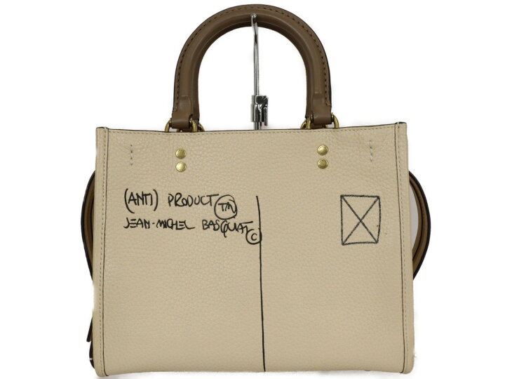 楽天市場】COACH コーチ ハンドバッグ 6887 バスキアコラボ アイボリー 