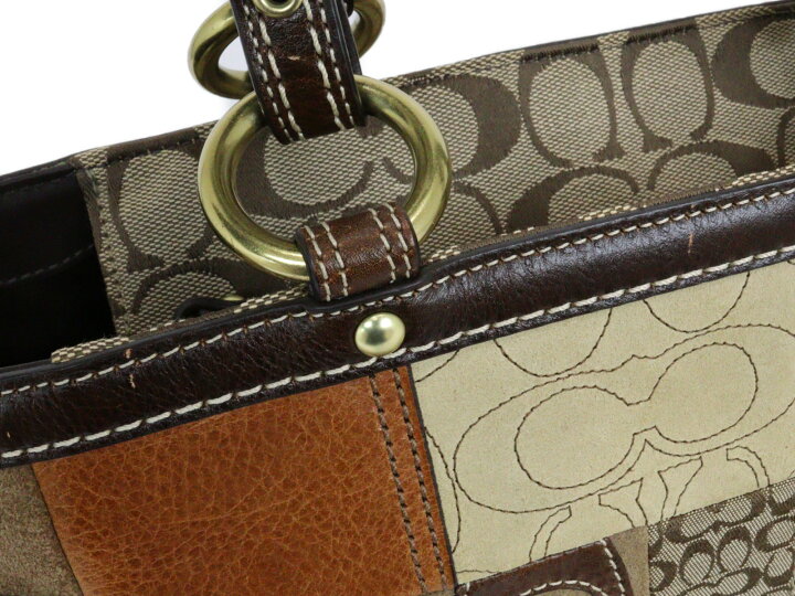 楽天市場】COACH コーチ パッチワークトート F12843 トートバッグ 