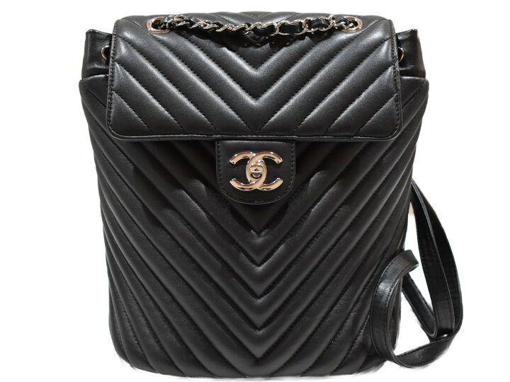 楽天市場】【箱・布袋・ギャラあり】CHANEL シャネル Vステッチバック 