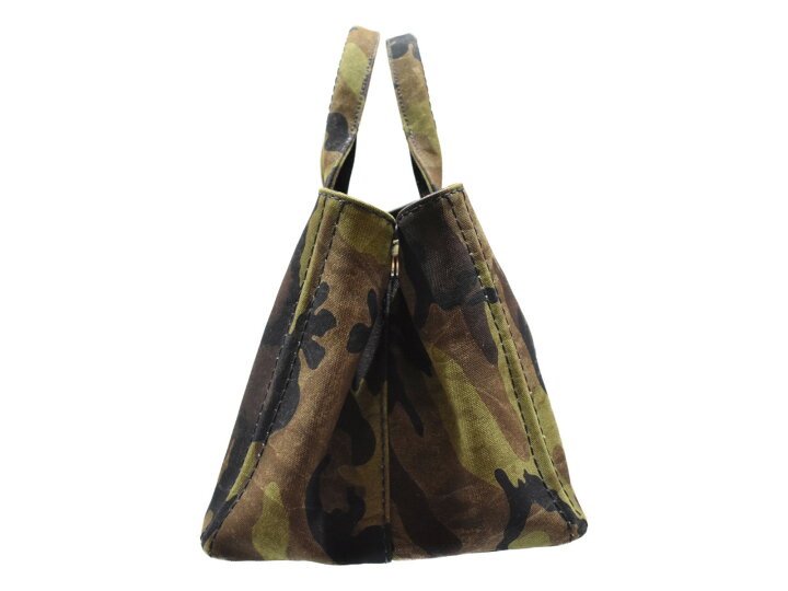 楽天市場】【ギャラあり】PRADA プラダ カナパ カモフラ B2642B カーキ  