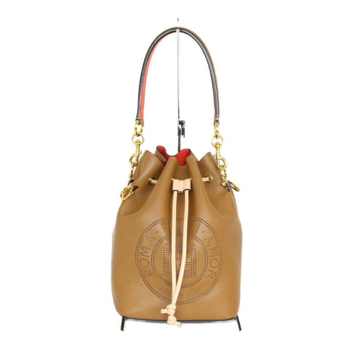 楽天市場】FENDI フェンディ モントレゾール 8BT309 ブラウン×レッド 