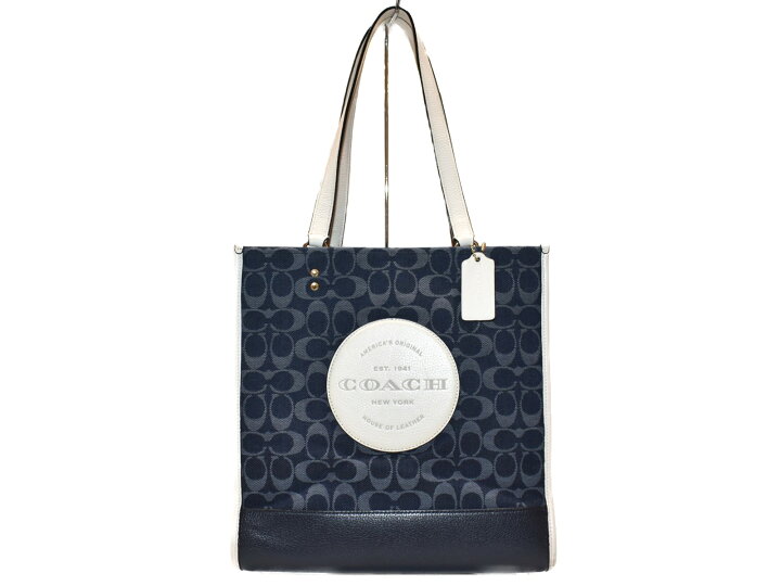 楽天市場】COACH コーチ トートバッグ C2823 ブルー系×ホワイト系 