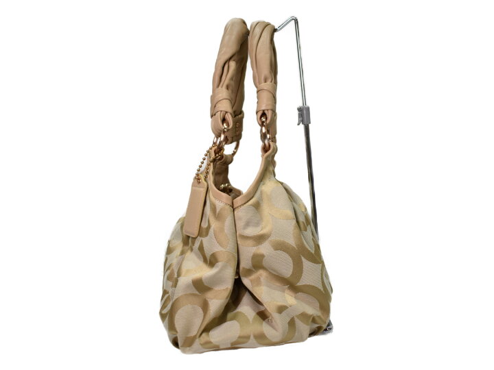 楽天市場】【中古品】COACHハンドバッグ 13441 ベージュ系 キャンバス  