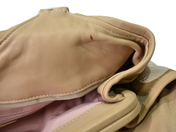 楽天市場】【中古品】COACHハンドバッグ 13441 ベージュ系 キャンバス  