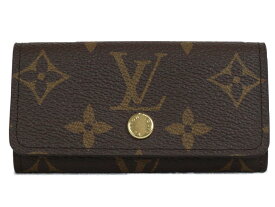 【☆未使用品☆】【布袋あり】LOUIS VUITTON　ルイヴィトン 　ミュルティクレ4　M69517　キーケース　モノグラム　ブラウン　ゴールド金具　シンプル　レディース　メンズ　ユニセックス　ギフト　プレゼント包装可【中古】松山朝生田店