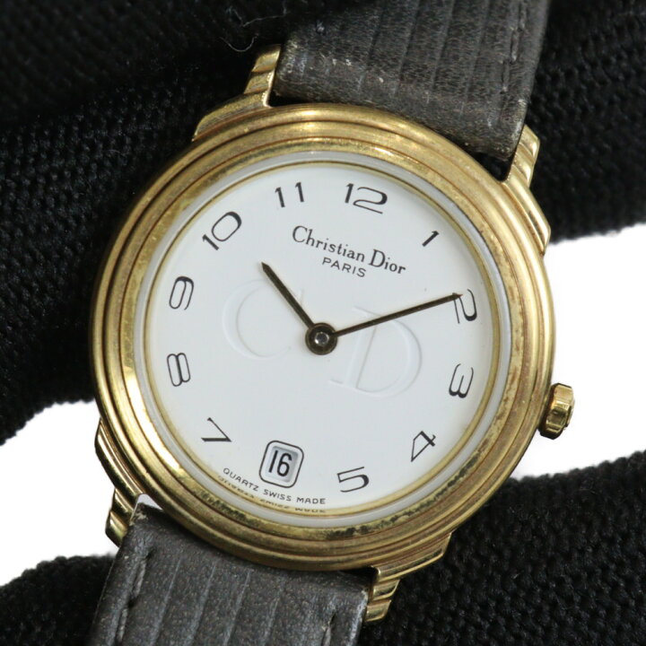 楽天市場】【電池交換済】Christian Dior クリスチャン ディオール  