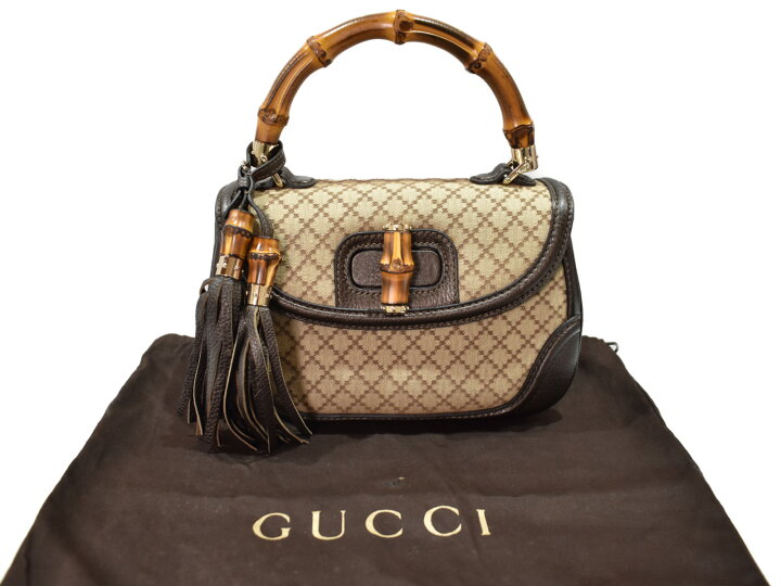 楽天市場】【布袋あり】GUCCI グッチ ニューバンブー2WAYバッグ 254884 