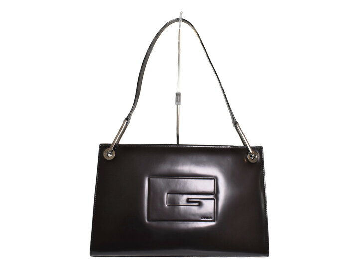 楽天市場】GUCCI グッチ Gロゴ レザーハンドバッグ 011.3034 ダーク 