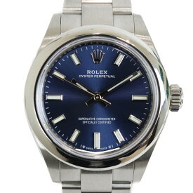 【ギャランティカード有】ROLEX　ロレックス　オイスターパーペチュアル28　276200　自動巻き　ランダム　2023年　SS　ブライトブルー　レディース　腕時計【中古】松前R56号店