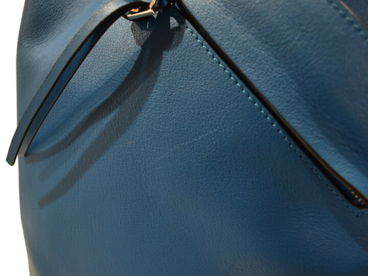 楽天市場】【布袋あり】LOEWE ロエベ アントン レザー ブルー 
