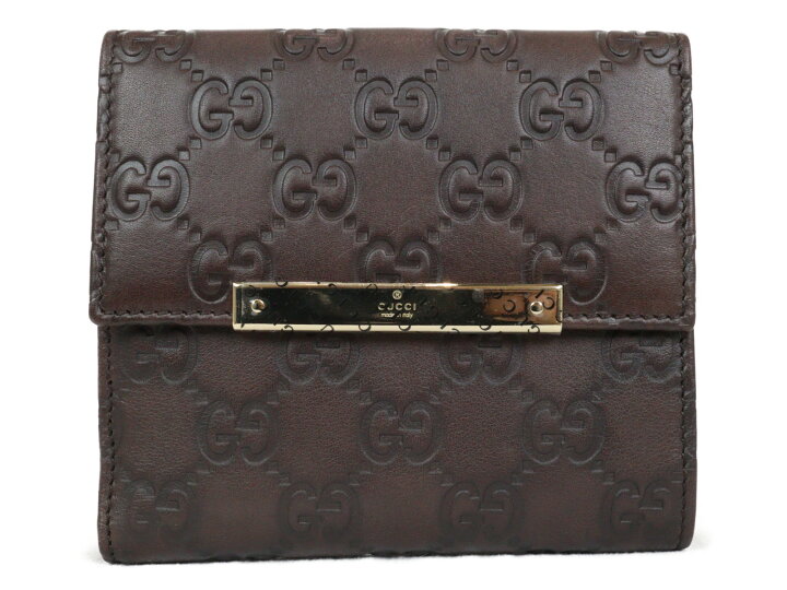 楽天市場】【箱あり】GUCCI グッチ 112664 Wホック2つ折り財布  