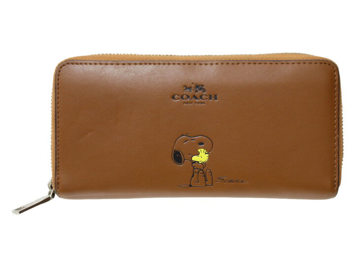 楽天市場】COACH コーチ スヌーピーラウンドファスナー長財布 F53773 