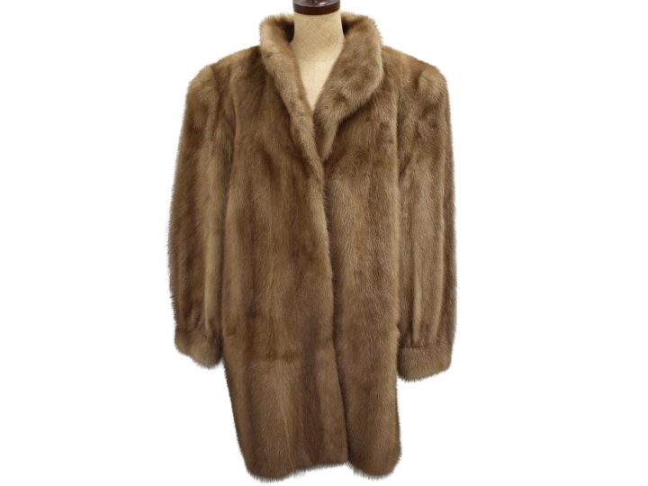 楽天市場】FUR FLASH ファーフラッシュ 毛皮コート ブラウン 
