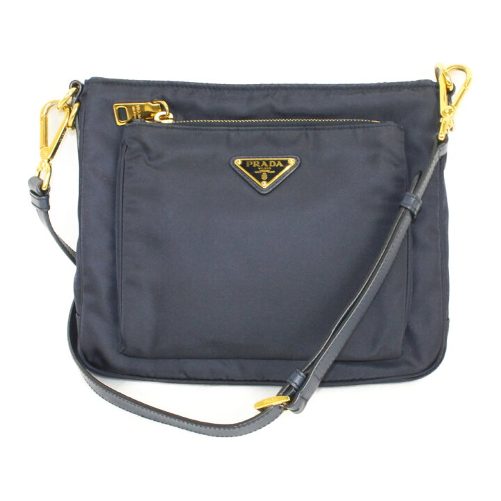 楽天市場】PRADA プラダ ショルダーバッグ BT0693 BLEU ネイビー  