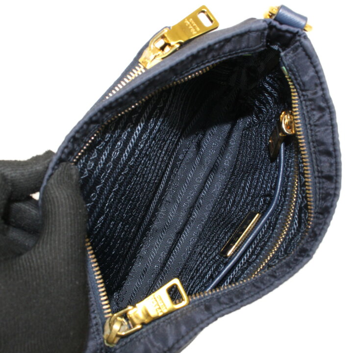 楽天市場】PRADA プラダ ショルダーバッグ BT0693 BLEU ネイビー  