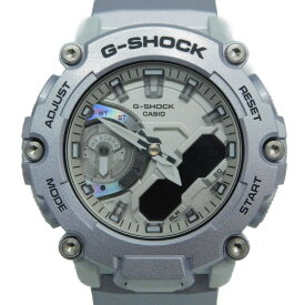 【Forgotten futureシリーズ】CASIO　カシオ　G-SHOCK　ジーショック　GA-2200FF-8AJF　クオーツ　アナログ　デジタル　樹脂　20気圧防水　メタリックシルバー　メンズ　レディース　ユニセックス　プレゼント包装可　ラッピング　腕時計　【中古】新居浜店