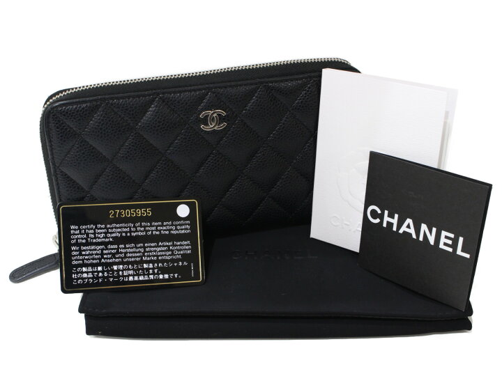 楽天市場】【布袋・ギャラあり】CHANEL シャネル ラウンドファスナー長 