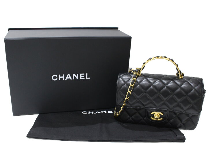 楽天市場】【箱・布袋あり】CHANEL シャネル ミニフラップバッグ  