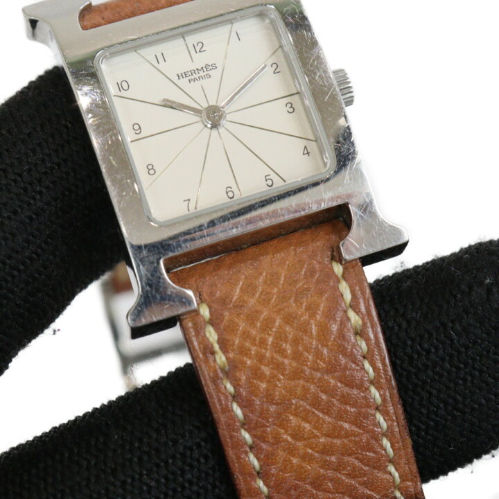 楽天市場】Hermès エルメス Hウォッチ HH1.210 □A刻印 1997年頃製造  