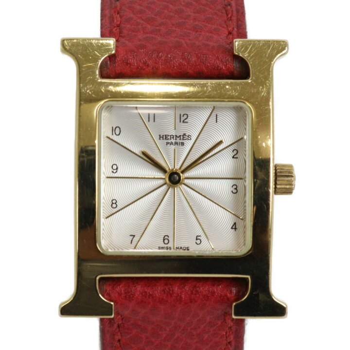 楽天市場】Hermès エルメス Hウォッチ HH1.201 □A刻印 1997年頃製造  