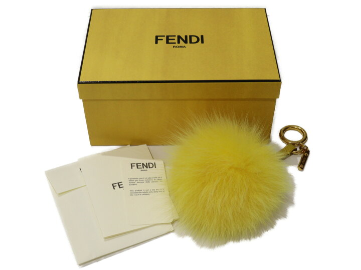 楽天市場】【箱あり】FENDI フェンディ ポンポンチャーム バッグ 