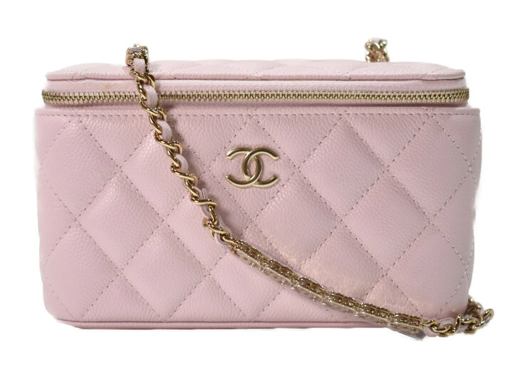 楽天市場】【箱・布袋・ギャラあり】CHANELスモールバニティケース CC 