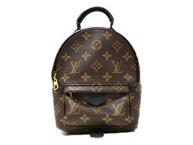 LOUIS VUITTON ルイヴィトン パームスプリングス バックパックMINI M44873 モノグラム ブラウン×ブラック レディース メンズ ウィメンズ ユニセックス ブランド LV 人気 定番 リュックサック ミニバッグ 小さめ【中古】松前R56号店