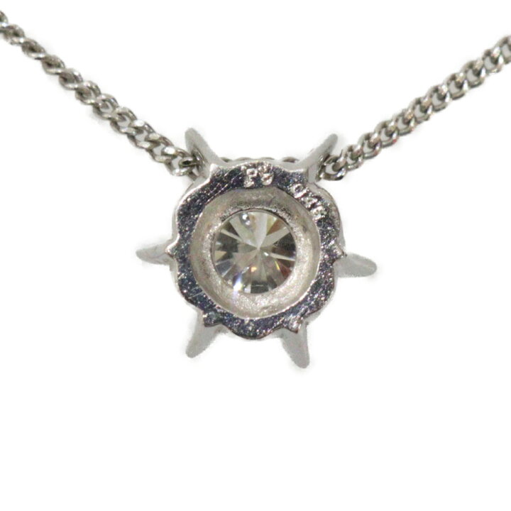 楽天市場】Pt850 プラチナ ネックレス ダイヤモンド 0.45ct 一粒 