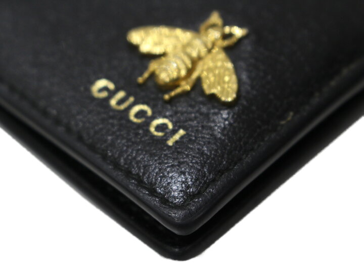楽天市場】【箱・布袋あり】GUCCI グッチ 二つ折り財布 523664  