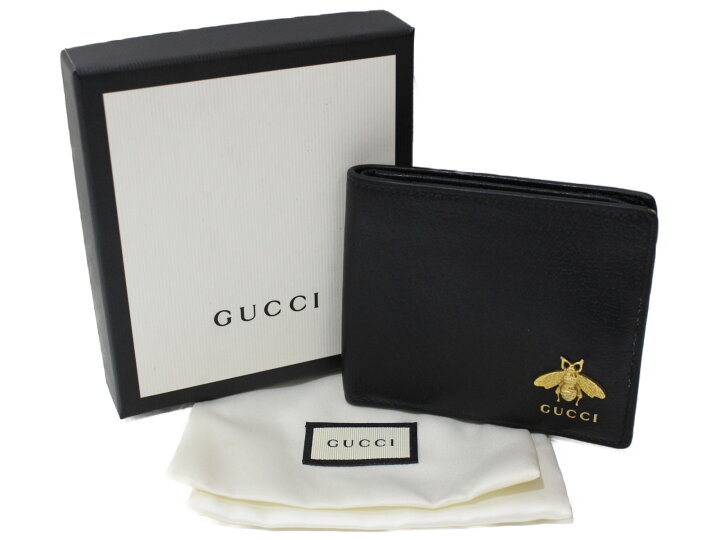 楽天市場】【箱・布袋あり】GUCCI グッチ 二つ折り財布 523664  