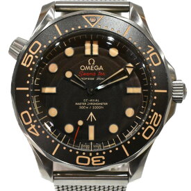 【箱・ケース・ギャラあり】OMEGA　オメガ　シーマスター　ダイバー300M　コーアクシャルマスター　クロノメーター42MM　210.90.42.20.01.001　007エディション　自動巻き　チタン　ブラウン　メンズ　腕時計　【中古】　松山久万ノ台店