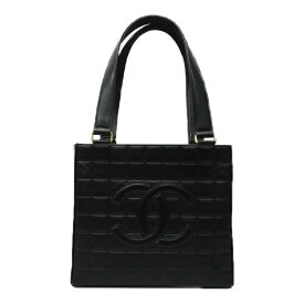 CHANEL　シャネル　トートバッグ　チョコバー　A17809　ショルダーバッグ　ラムスキン ブラック系　　ココマーク　　レディース　人気　可愛い　ギフト　プレゼント包装可【中古】 新居浜店