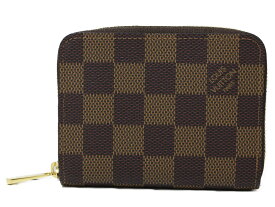 【箱・布袋あり】LOUIS VUITTON　ルイヴィトン　ジッピー・コインパース　N63070　小銭入れ　コインケース　ダミエ・エベヌ　ブラウン　シンプル　メンズ　レディース　ユニセックス　ギフト　プレゼント包装可【中古】松前R56号店