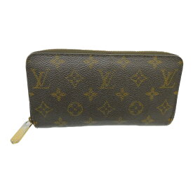 LOUIS VUITTON　ルイヴィトン　ジッピーウォレット M41895　ラウンドファスナー長財布　ロングウォレット　モノグラムキャンバス　ブラウン　茶　ワインレッド　ゴールド金具　大容量　人気　レディース　メンズ　ユニセックス　プレゼント包装可【中古】新居浜店