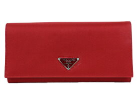 【箱・ギャラあり】PRADA　プラダ　長財布　M201　ロングウォレット　ナイロン　CHERRY　レッド　シンプル　レディース　メンズ　ユニセックス　ギフト　プレゼント包装可【中古】松前R56号店