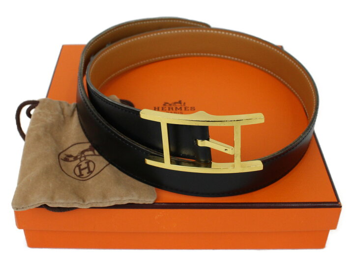 楽天市場】【箱・布袋あり】HERMES エルメス アピ3レザーベルト  