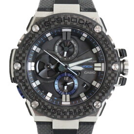 CASIO　カシオ　G-SHOCK　G-STEEL　GST-B100シリーズ　GST-B100XA-1AJF　タフソーラー　アナログ　SS　ラバー　ブラック　ブルー　メンズ　腕時計 ウォッチ　プレゼント包装　ギフト【中古】松前R56号店