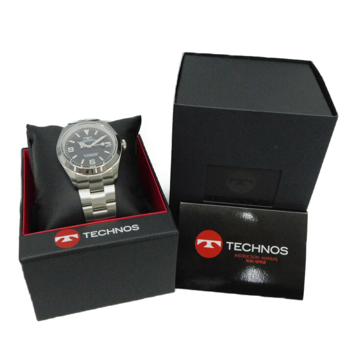楽天市場】TECHNOS テクノス TSM920-SB クオーツ 36mm SS ステンレス 