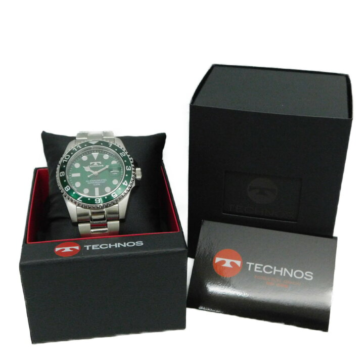 楽天市場】TECHNOS テクノス TSM419-MM クオーツ 42mm SS ステンレス 
